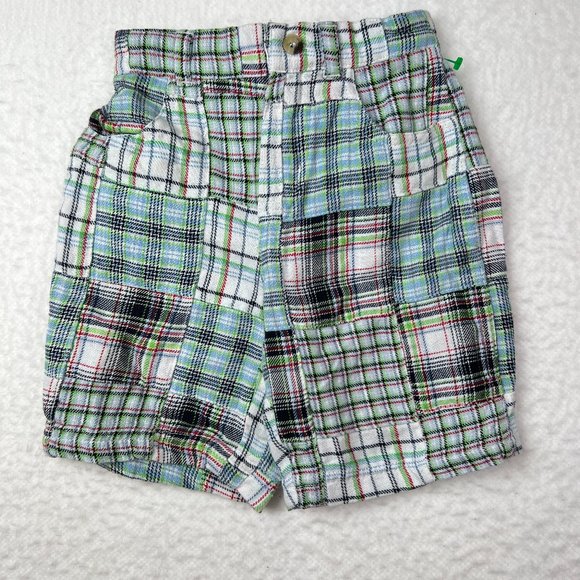 Toddler Boy's Izod Madras Shorts Sz 24M Plaids Front Pockets Elastic Waist - Picture 1 of 5